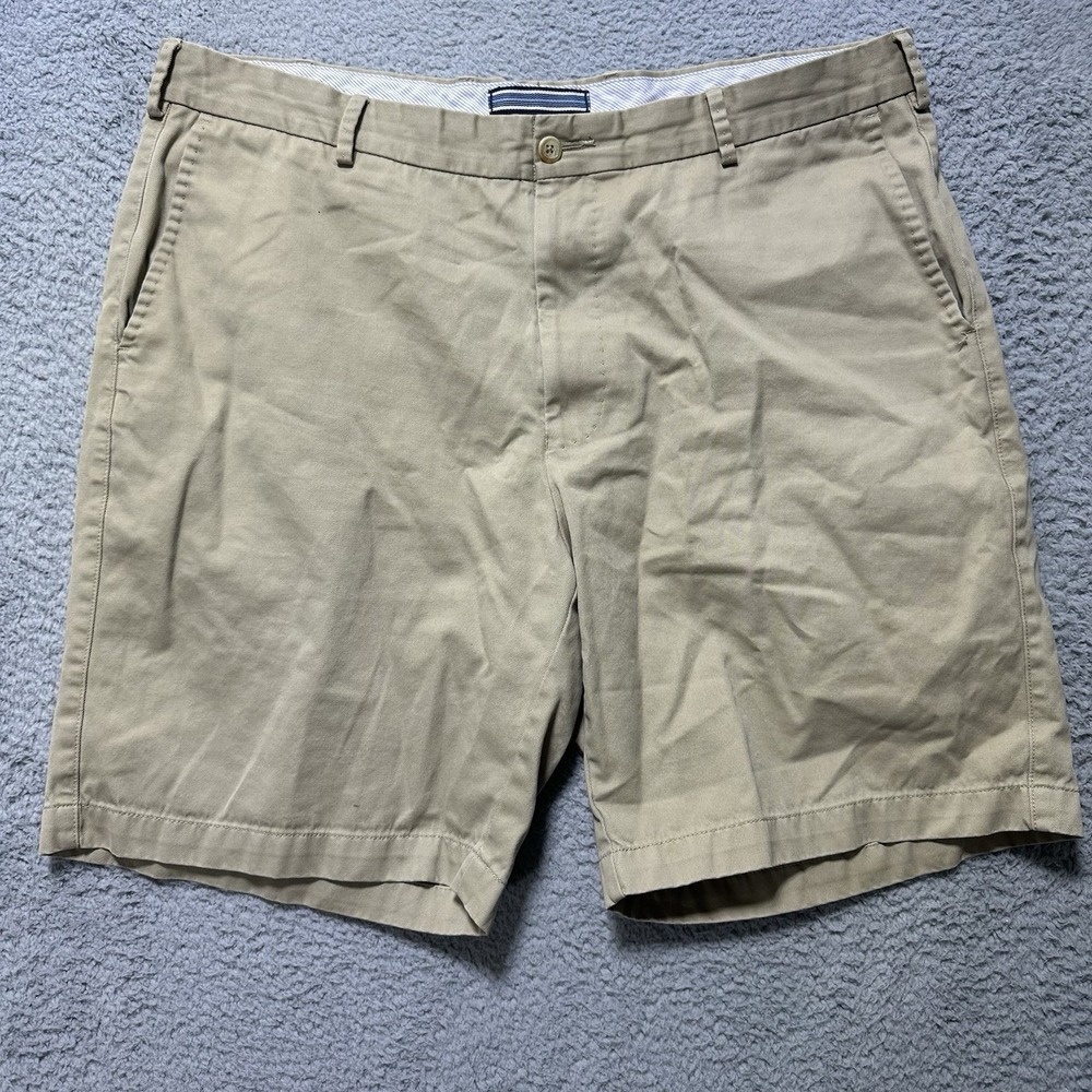 Peter‎ Millar Crown Sport Shorts Size 38 Khaki/Beige Tan Preppy Brunch Boating